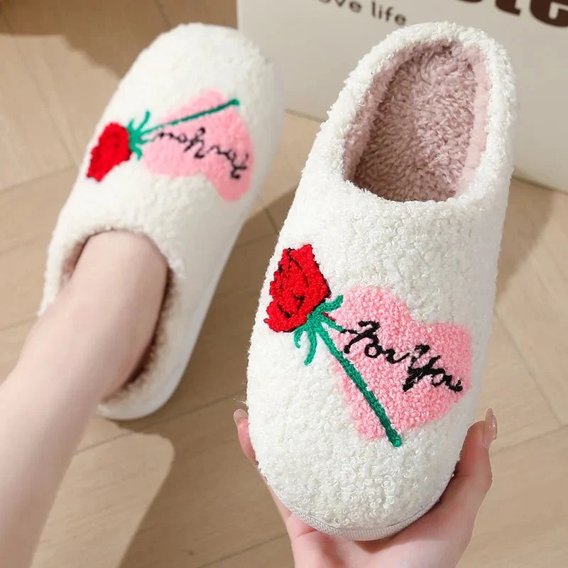 Niedliche Winterpantoffeln für Damen – Kuschelige Plüsch-Flip-Flops für mehr Komfort in Innenräumen
