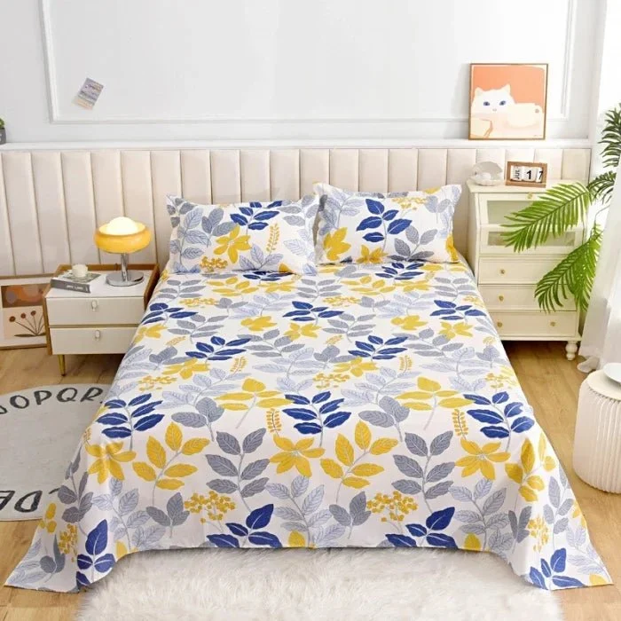 Bettwäsche mit rotem Blumenmuster – erhältlich in den Größen Doppelbett, Einzelbett, Queensize und Kingsize.