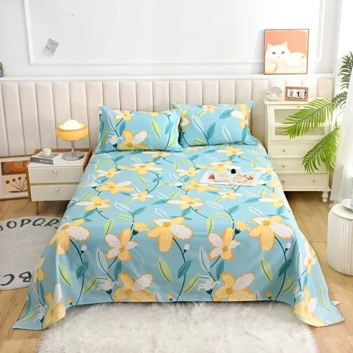 Bettwäsche mit rotem Blumenmuster – erhältlich in den Größen Doppelbett, Einzelbett, Queensize und Kingsize.