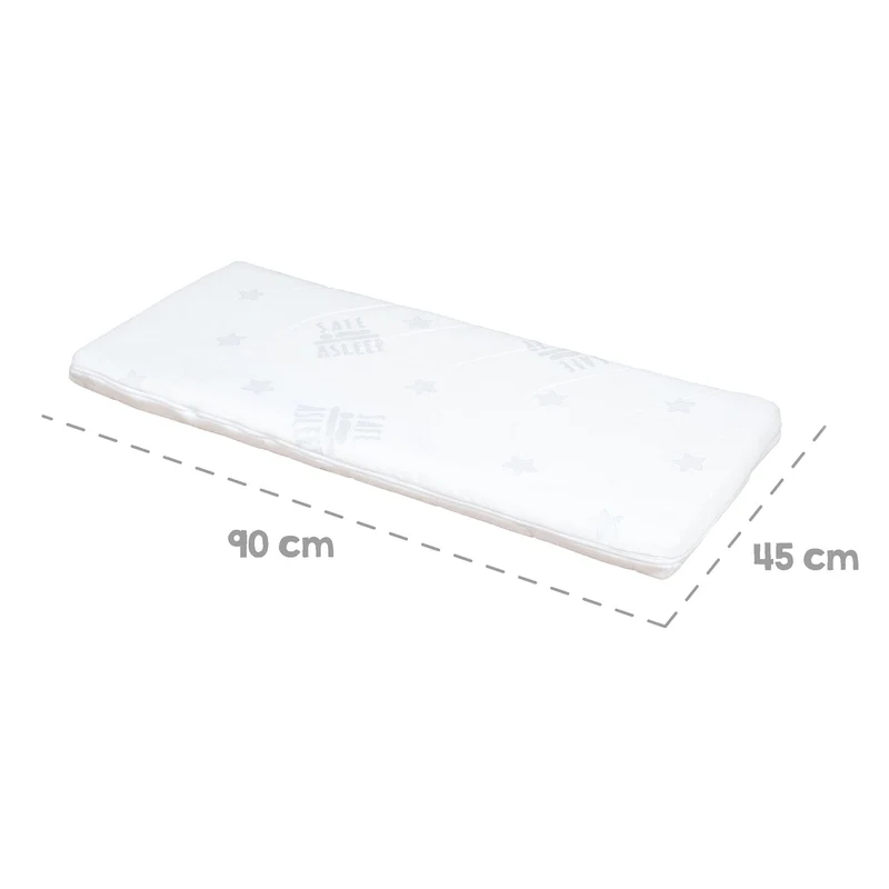 Stuben-/Beistellbett "safe asleep®" – 2 in 1 mit Barriere "Little Stars", inkl. Matratze u. Nestchen