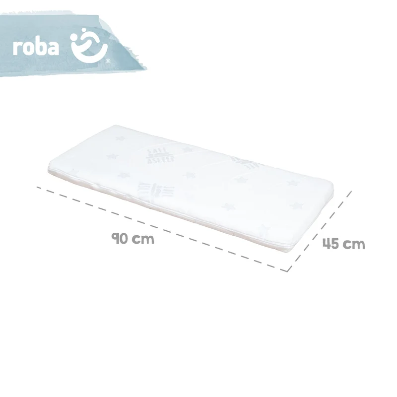 Stuben-/Beistellbett "safe asleep®" – 2 in 1 mit Barriere "Little Stars", inkl. Matratze u. Nestchen