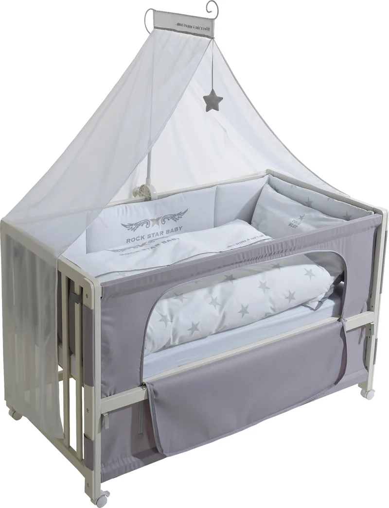 Room Bed "Rock Star Baby 2" – 60 x 120 cm, Beistellbett inkl. Ausstattung
