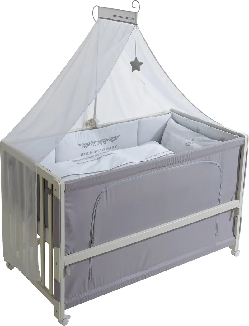 Room Bed "Rock Star Baby 2" – 60 x 120 cm, Beistellbett inkl. Ausstattung