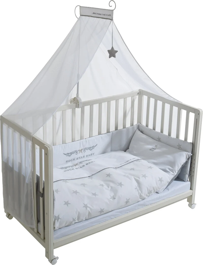 Room Bed "Rock Star Baby 2" – 60 x 120 cm, Beistellbett inkl. Ausstattung