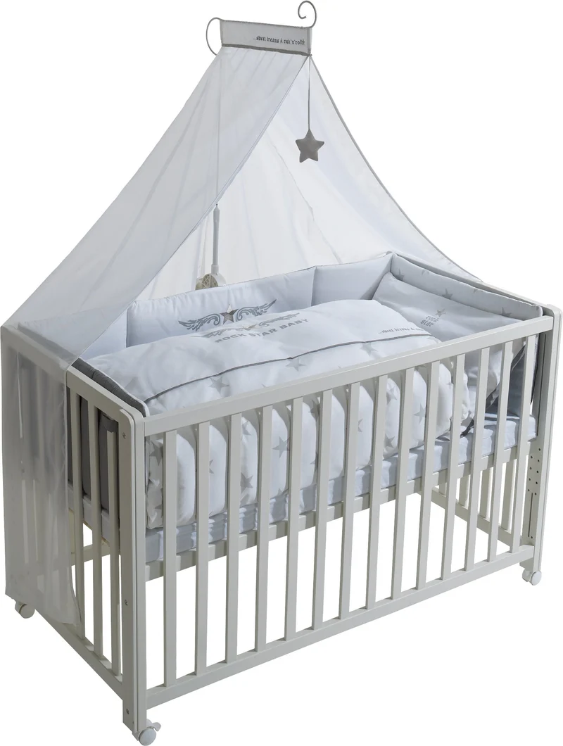 Room Bed "Rock Star Baby 2" – 60 x 120 cm, Beistellbett inkl. Ausstattung