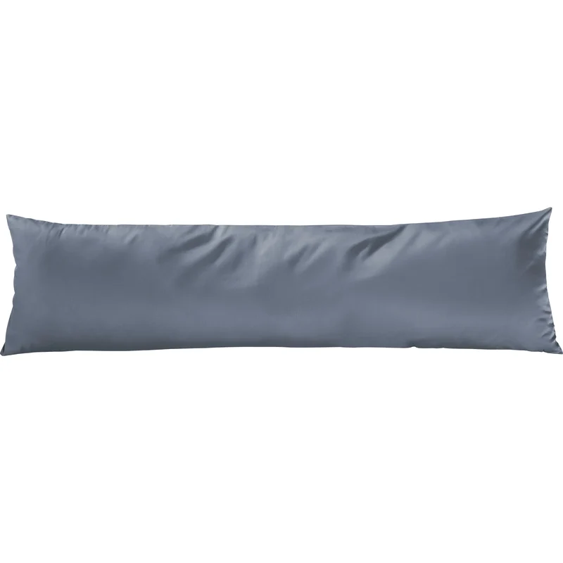 Satin Kopfkissen - Pure Label - Stahlblau - 40x145cm
