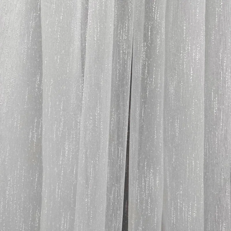 Gardine mit Streifen MILAN Elfenbein – mit Kräuselband (1 Stück)