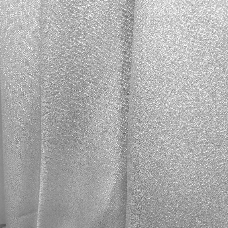 Gardine mit edlem Glanzeffekt Semi Organza transparent Grau – mit Kräuselband (1 Stück)