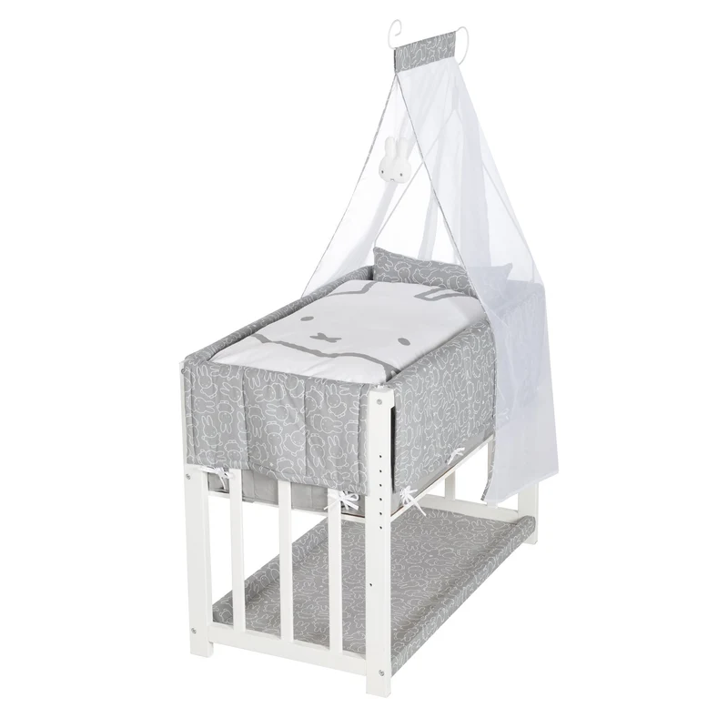 Stubenbett "Miffy" – 3 in 1, Beistellbett, inkl. kompletten Bettzubehör