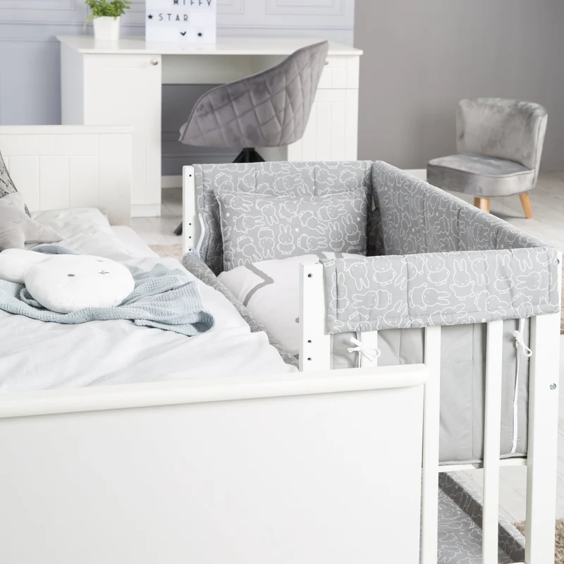 Stubenbett "Miffy" – 3 in 1, Beistellbett, inkl. kompletten Bettzubehör