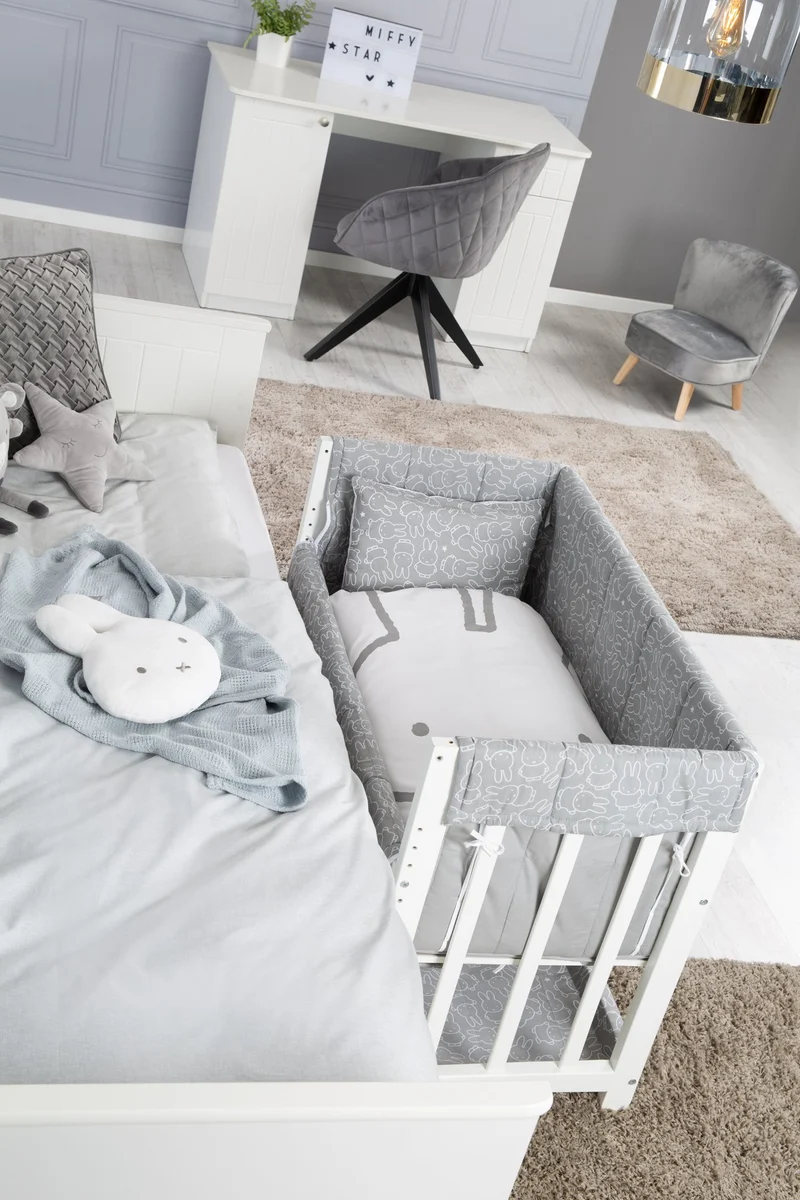 Stubenbett "Miffy" – 3 in 1, Beistellbett, inkl. kompletten Bettzubehör