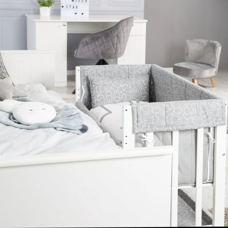 Stubenbett "Miffy" – 3 in 1, Beistellbett, inkl. kompletten Bettzubehör