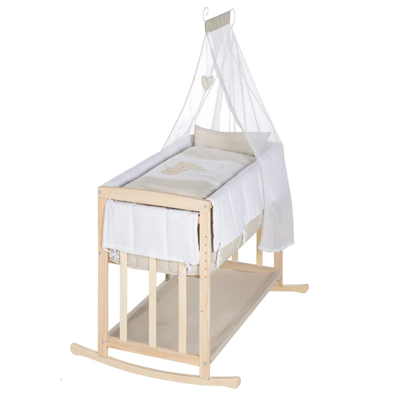 Stuben-/Beistellbett "Liebhabär" – 4 in 1, Babybett, Wiege, Kinderbank