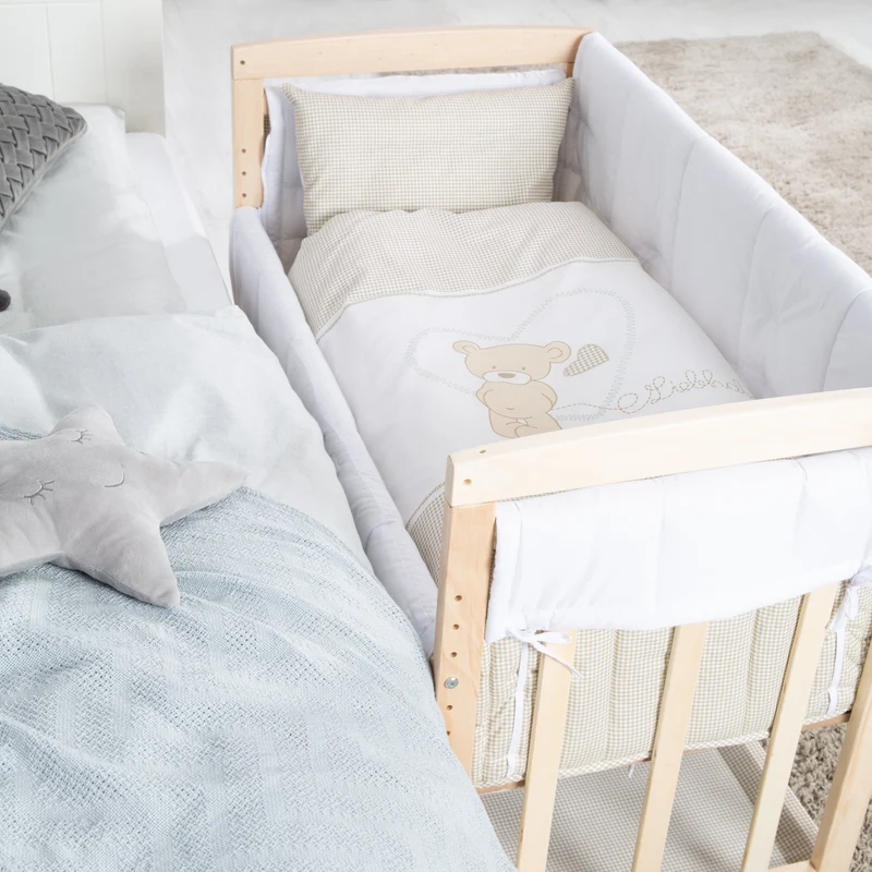 Stuben-/Beistellbett "Liebhabär" – 4 in 1, Babybett, Wiege, Kinderbank