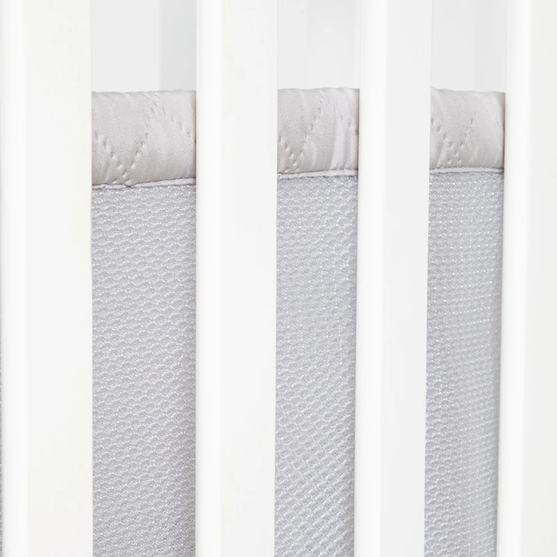 Beistellbett "roba Style" – 2 in 1, weiß, inkl. Matratze, Nestchen & Barriere