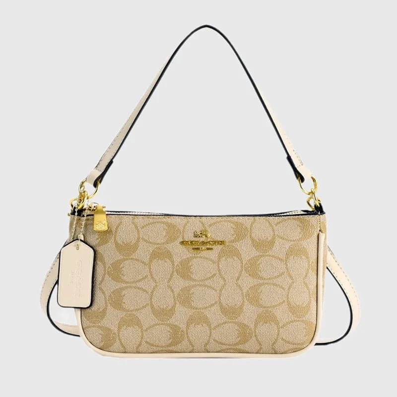 Damen-Umhängetasche – Multifunktionale Schultertasche aus PU-Leder mit klassischem geometrischem Muster