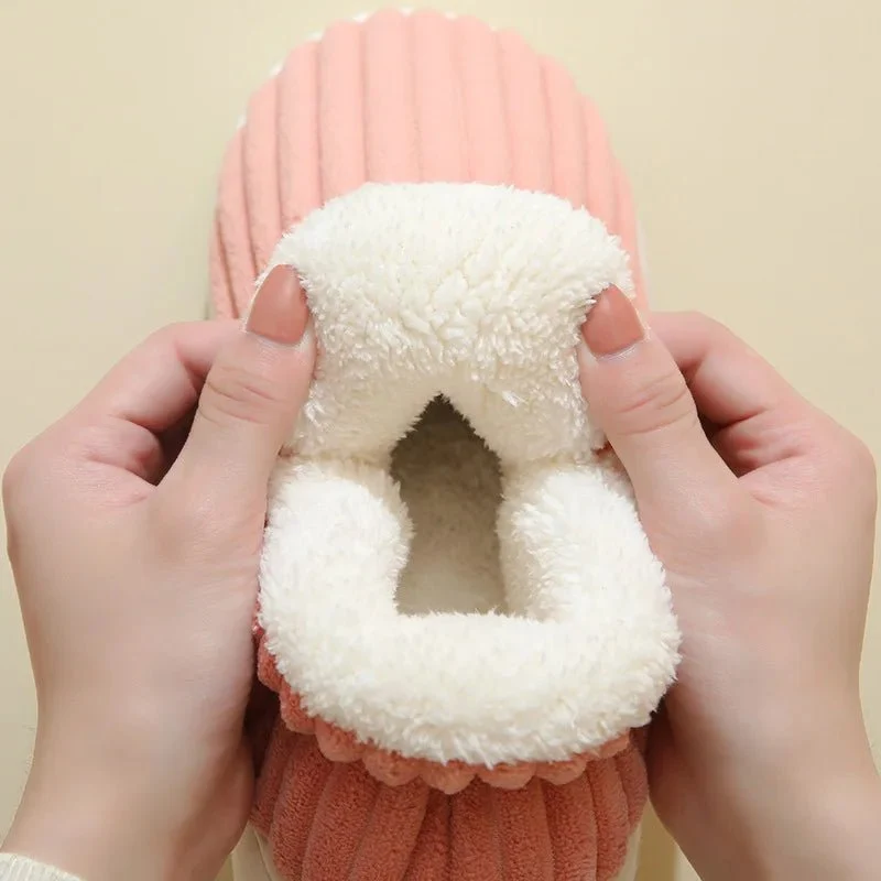 Litfun Neue flauschige Winterpantoffeln für Damen – Gemütliche Plüschpantoffeln mit weicher Sohle für optimalen Komfort in Innenräumen