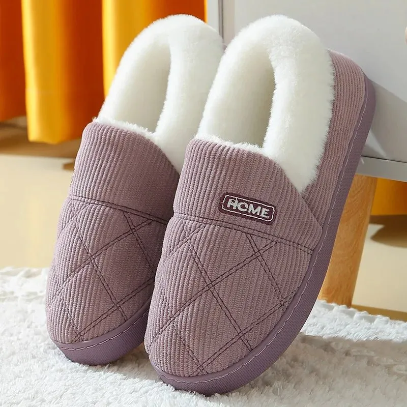 Litfun Neue flauschige Winterpantoffeln für Damen – Gemütliche Plüschpantoffeln mit weicher Sohle für optimalen Komfort in Innenräumen