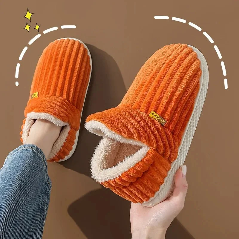 Litfun Neue flauschige Winterpantoffeln für Damen – Gemütliche Plüschpantoffeln mit weicher Sohle für optimalen Komfort in Innenräumen
