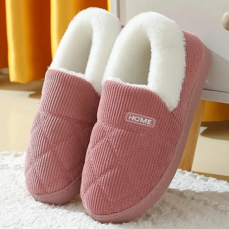Litfun Neue flauschige Winterpantoffeln für Damen – Gemütliche Plüschpantoffeln mit weicher Sohle für optimalen Komfort in Innenräumen