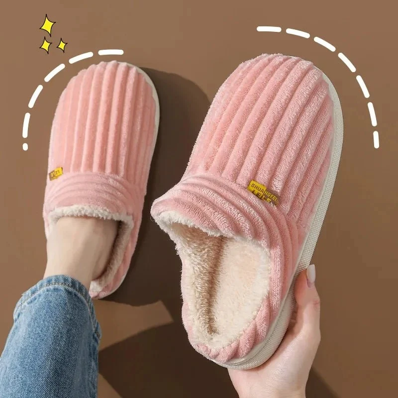 Litfun Neue flauschige Winterpantoffeln für Damen – Gemütliche Plüschpantoffeln mit weicher Sohle für optimalen Komfort in Innenräumen