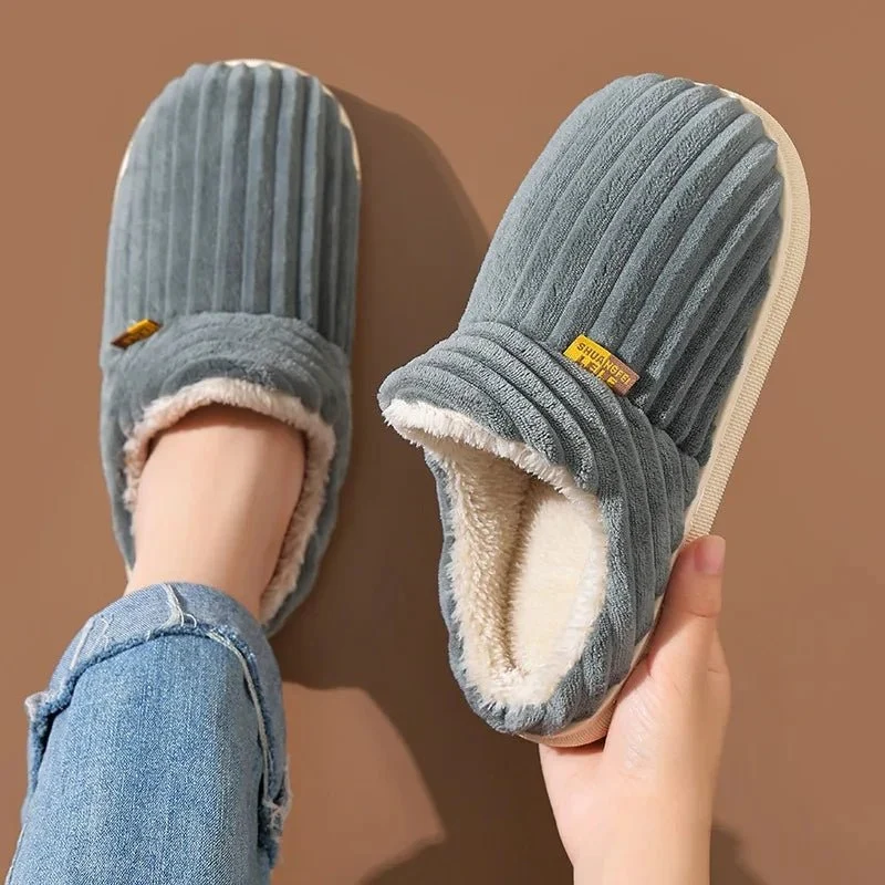 Litfun Neue flauschige Winterpantoffeln für Damen – Gemütliche Plüschpantoffeln mit weicher Sohle für optimalen Komfort in Innenräumen