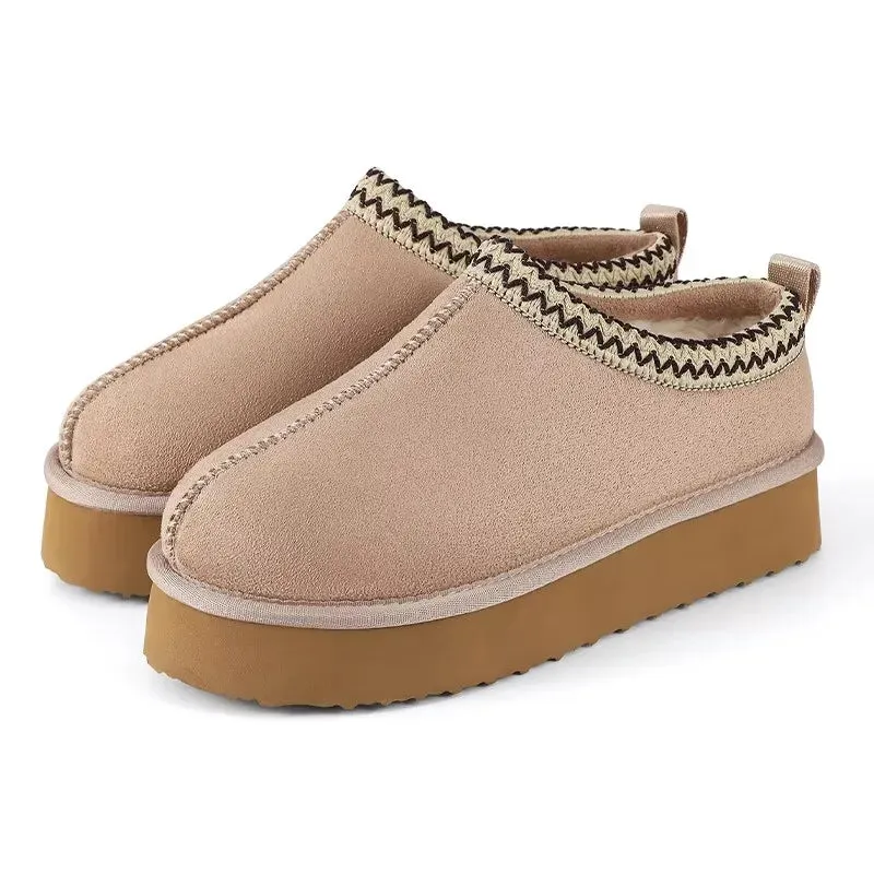 Crestar Damen-Winterpantoffeln – Kuschelige Plüsch-Stiefeletten für drinnen und draußen