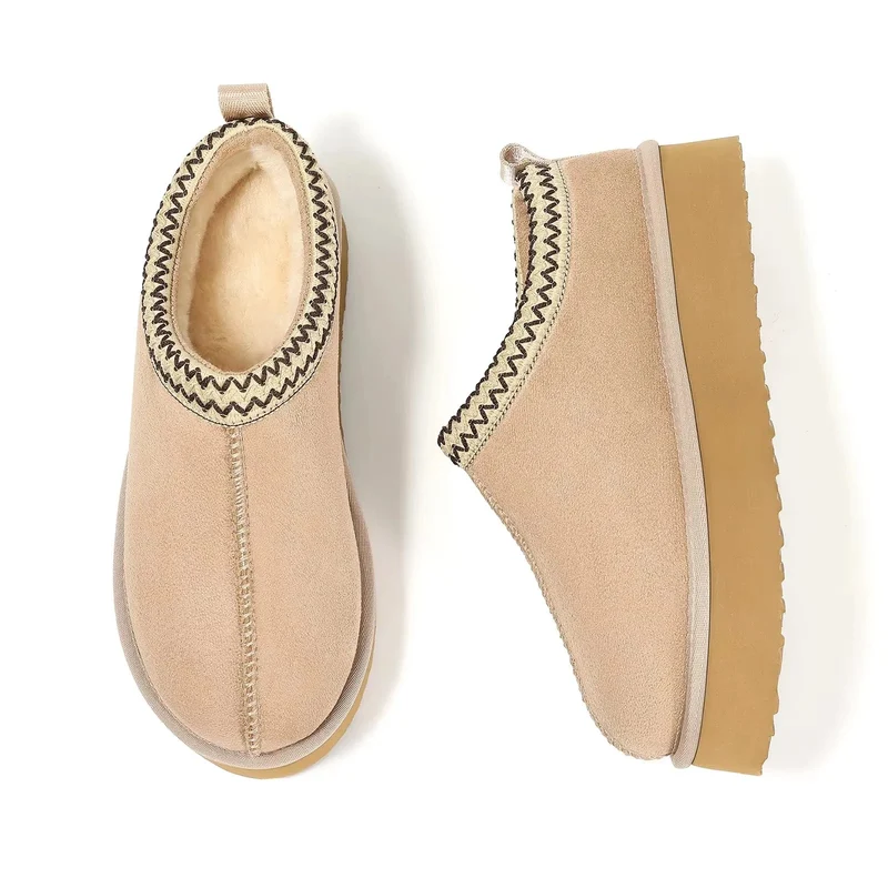 Crestar Damen-Winterpantoffeln – Kuschelige Plüsch-Stiefeletten für drinnen und draußen