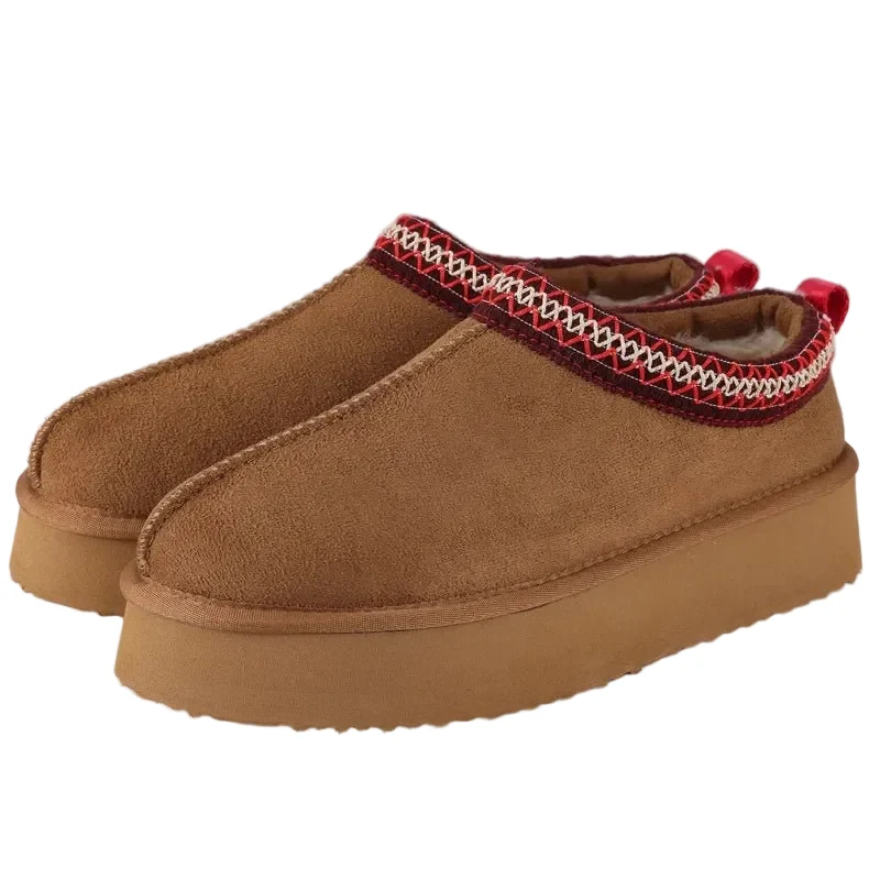 Crestar Damen-Winterpantoffeln – Kuschelige Plüsch-Stiefeletten für drinnen und draußen