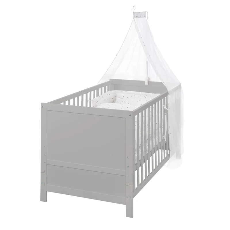 Komplettbettset "Sternenzauber" – 70 x 140 cm, taupe, 3-fach verstellbar, inkl. Zubehör