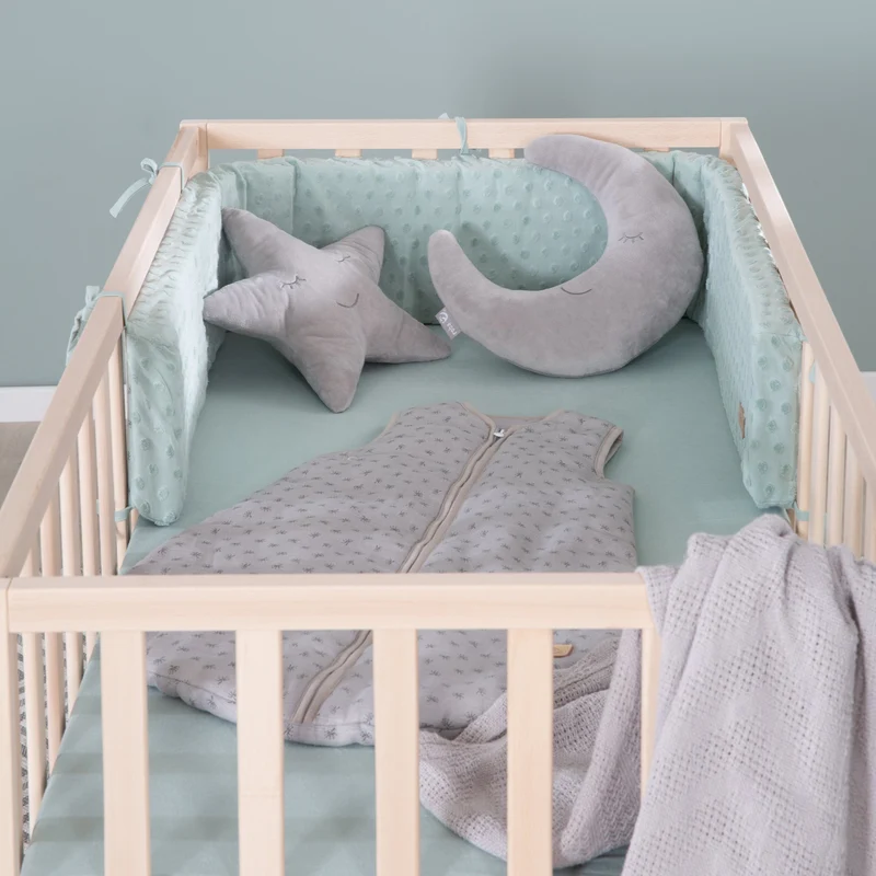 Kinderbett "Cosi" – 60 x 120 cm, natur (Buche massiv), höhenverstellbar