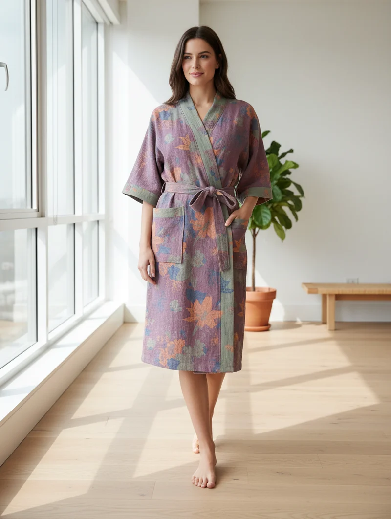 Kimono-Bademäntel aus Baumwolle für Paare – saugfähig, schnelltrocknend und stilvoll