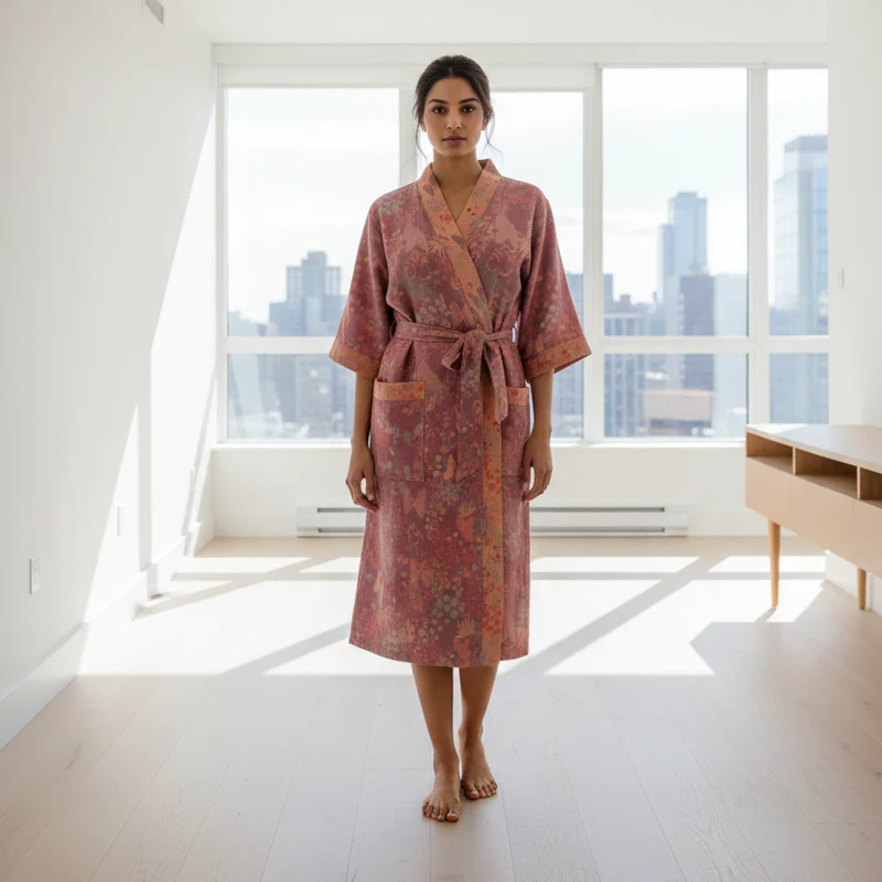 Kimono-Bademäntel aus Baumwolle für Paare – saugfähig, schnelltrocknend und stilvoll