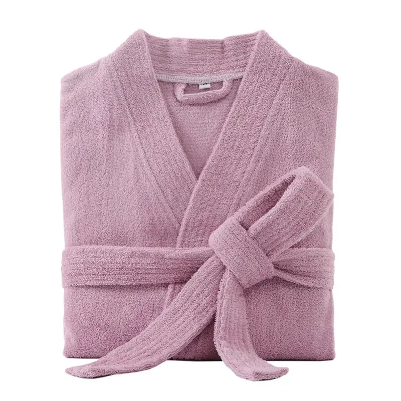 Langer Frottee-Bademantel für Herren, Kimono-Bademantel für Damen, Morgenmantel
