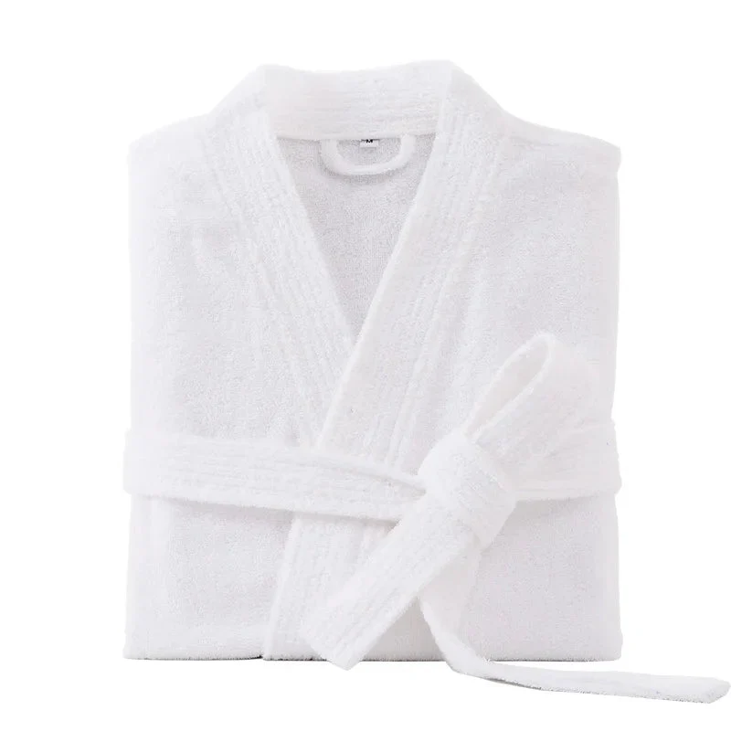 Langer Frottee-Bademantel für Herren, Kimono-Bademantel für Damen, Morgenmantel