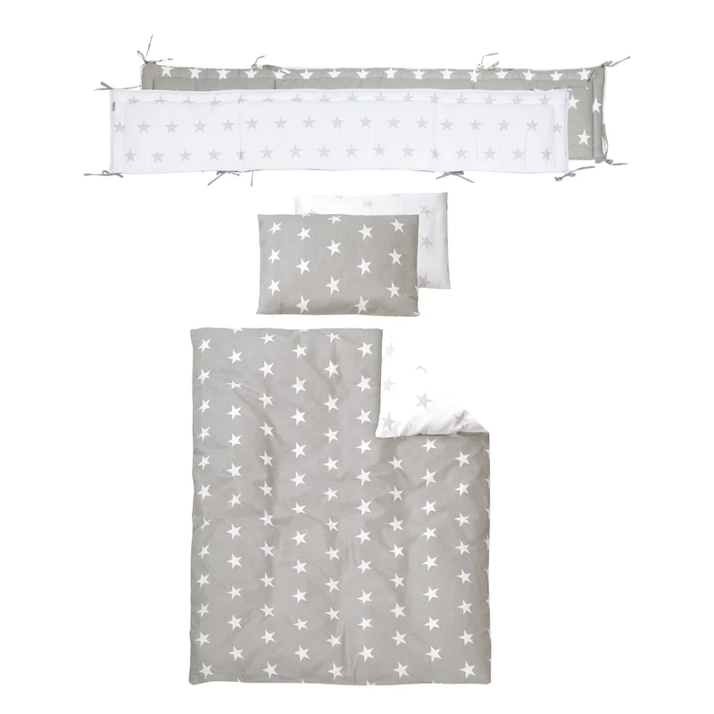 Room Bed "Little Stars" – 60 x 120 cm, Beistellbett zum Elternbett mit kompletter Ausstattung