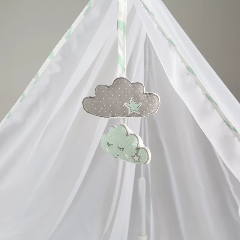 Room Bed "Happy Cloud" – 60 x 120 cm, Beistellbett zum Elternbett, komplette Ausstattung