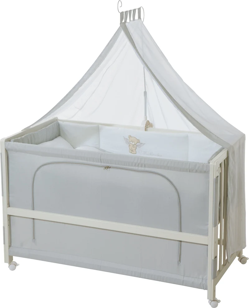 Room Bed "Heartbreaker" – 60 x 120 cm, Beistellbett zum Elternbett, komplette Ausstattung