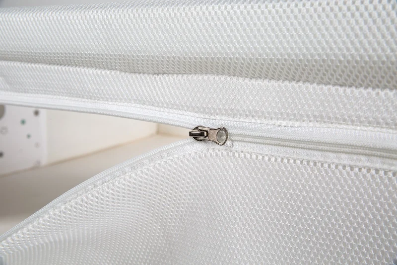 Room Bed "safe asleep®" – 60 x 120 cm, "Sternenzauber", Beistellbett inkl. Zubehör, weiß lackiert