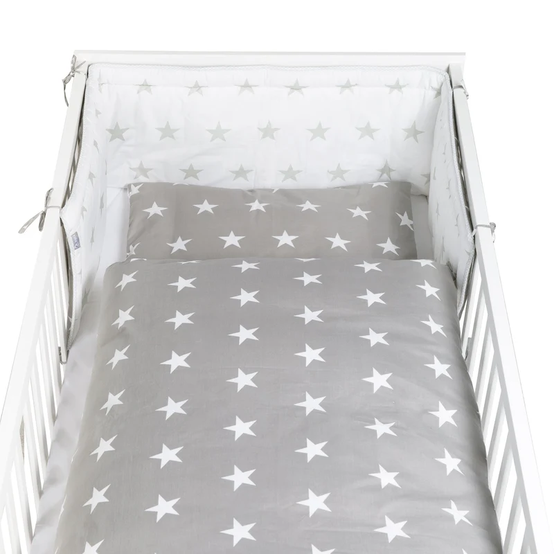 Komplettbettset "Little Stars" – 70 x 140 cm inkl. Bettwäsche, Himmel, Nest & Matratze