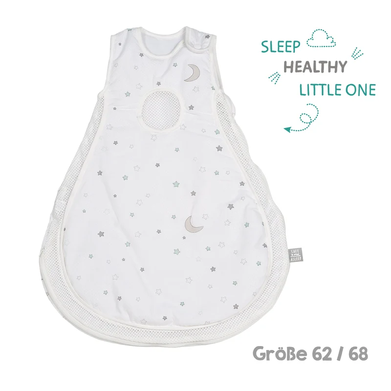 Komplettbettset "safe asleep®" – 70 x 140 cm "Sternenzauber", inkl. Matratze, Nest & Babyschlafsack