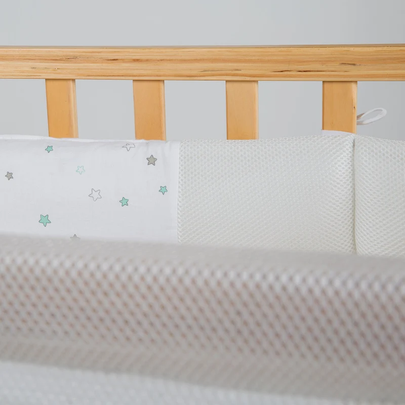 Room Bed "safe asleep®" – 60 x 120 cm "Sternenzauber", Beistellbett inkl. Ausstattung, natur