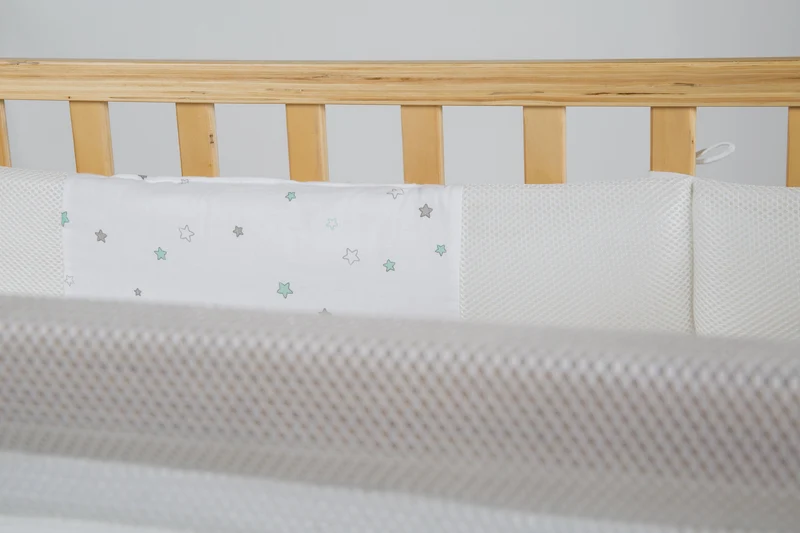 Room Bed "safe asleep®" – 60 x 120 cm "Sternenzauber", Beistellbett inkl. Ausstattung, natur