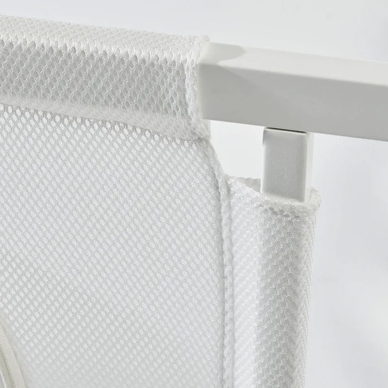 Room Bed "safe asleep® " – 60 x 120 cm, Beistellbett inkl. Ausstattung, "Sterne grau" weiß lackiert