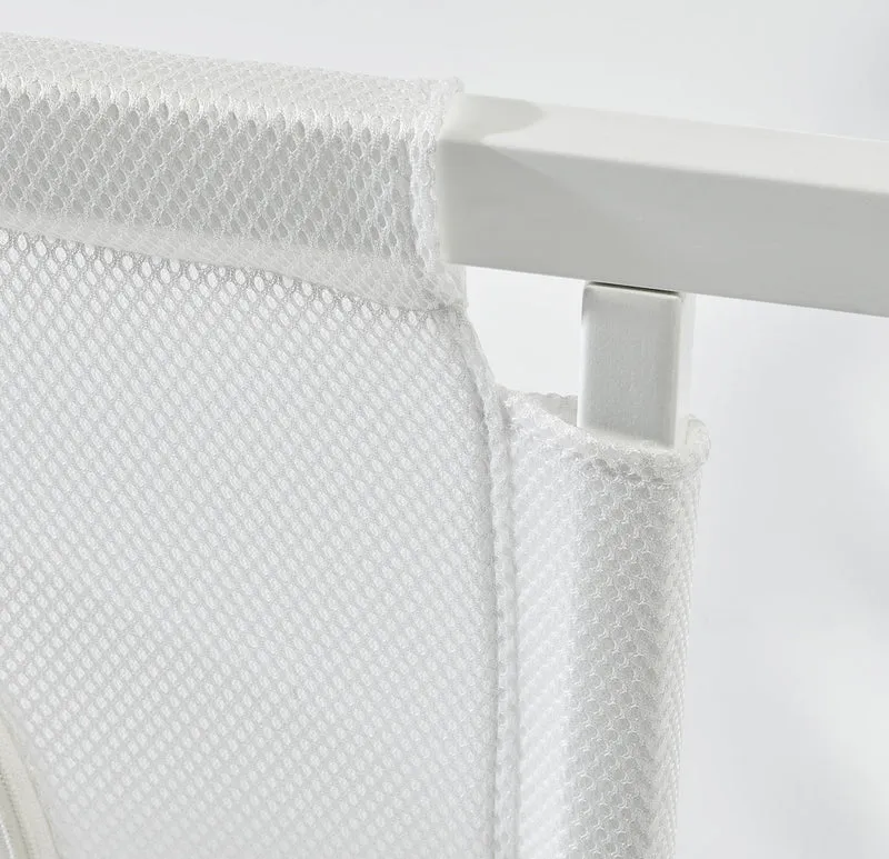 Room Bed "safe asleep® " – 60 x 120 cm, Beistellbett inkl. Ausstattung, "Sterne grau" weiß lackiert