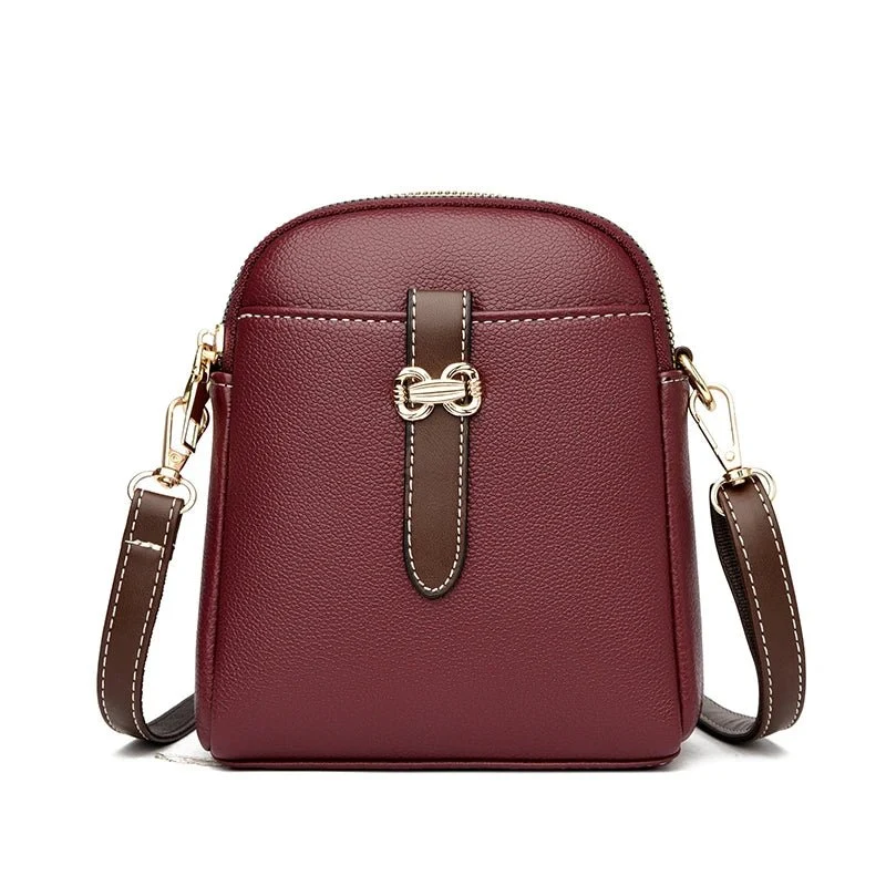 Luxuriöse Lederhandtaschen für Damen – Designer-Schulter- und Umhängetaschen aus weichem Leder 2025