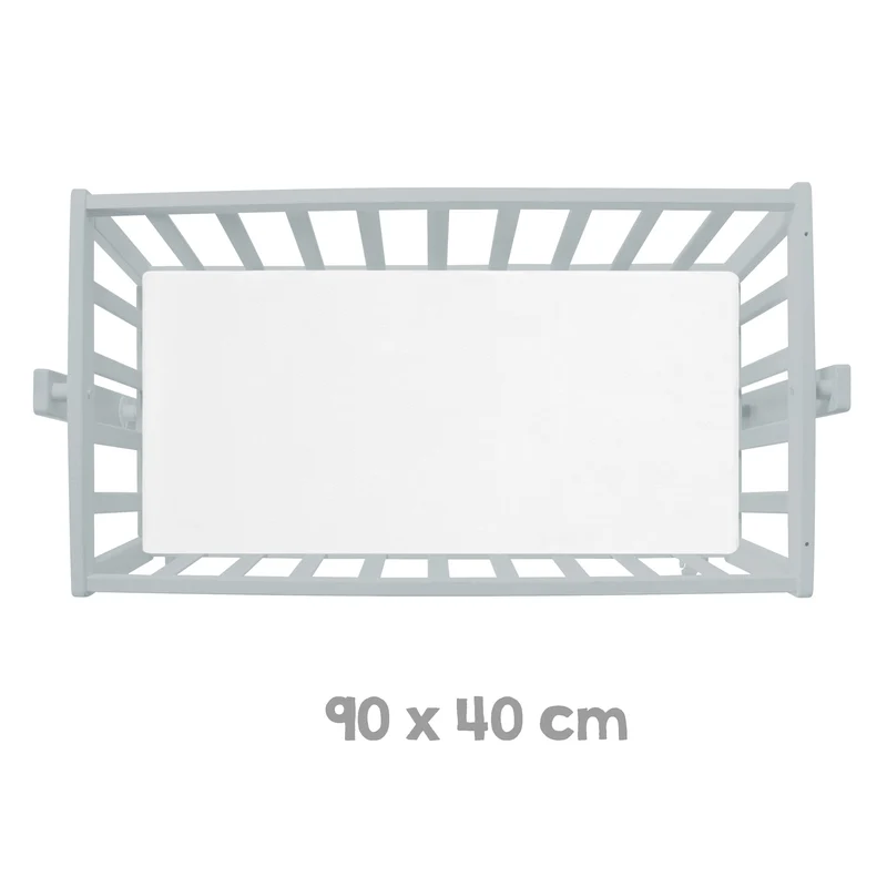 Komplettwiegenset "Sternenzauber" – 40 x 90 cm, taupe, Feststellknopf, inkl. Bremsrollensatz