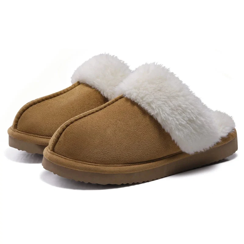 Comwarm Winterflauschige Hausschuhe für Damen - Bequeme Pantoletten und Indoor-Sandalen aus Kunstfell