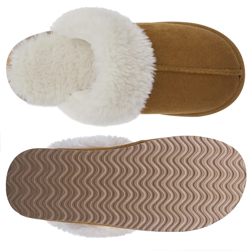 Comwarm Winterflauschige Hausschuhe für Damen - Bequeme Pantoletten und Indoor-Sandalen aus Kunstfell