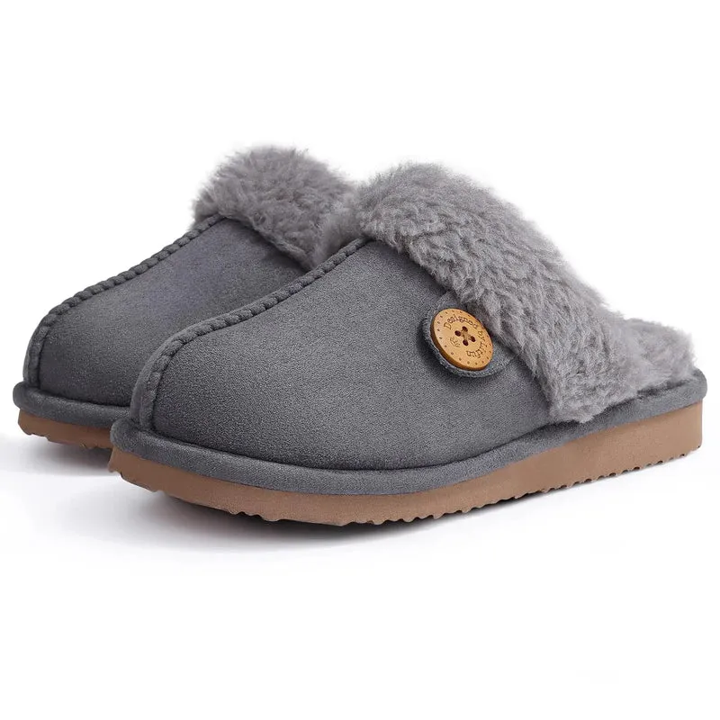 Comwarm Winterflauschige Hausschuhe für Damen - Bequeme Pantoletten und Indoor-Sandalen aus Kunstfell